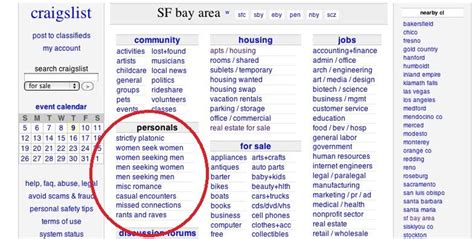 3 million for the year, according to AIM, was largely caused by Craigslists decision last May to double the rate for these ads in all of its American. . Craigslist forsex